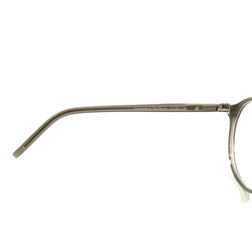 Tom Davies Eyeglasses Frames TD712 Col. 703 Transparent Shiny Gray 51-20-140